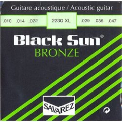 Струны SAVAREZ 2230 XL Black Sun (Франция) для акустической гитары