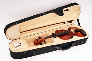 Комплект Скрипка Strunal 15W 3/4 со смычком Strunal 7/25 кейсом и канифолью (Чехия)