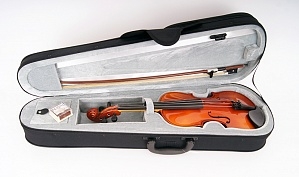 Комплект Скрипка Strunal 16W 4/4 со смычком Strunal 7/25 кейсом и канифолью (Чехия)