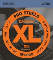 Струны для электрогитары D`Addario EPS 600 XL ProSteels (USA) 13-56
