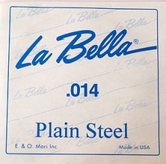 2-я Струна B (Си) для акустической гитары La Bella PS014 (USA) 0.014 сталь