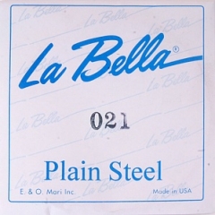 3-я Струна G (Соль) для акустической гитары La Bella PS021 (USA) 0.021 сталь