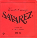 Струны Savarez 570 CR Cristal Soliste Red (Франция) для классической гитары
